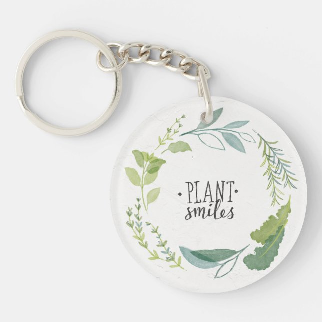 Fine Herbs II | Plant Smiles Key Ring (Front)