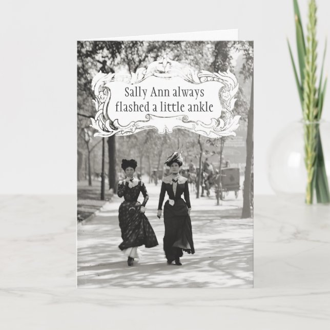 Fine Ladies Greeting Card (Front)