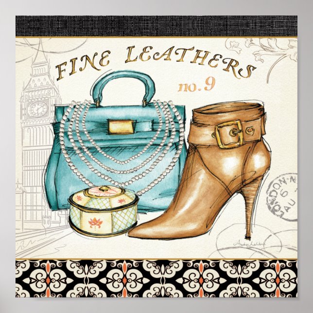 Fine Leather Bag and Shoe Poster (Front)