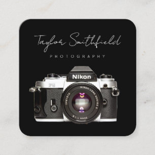 Fine Line Film Camera Photography Business Card