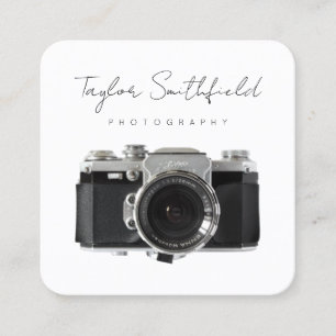 Fine Line Film Camera Photography Business Card