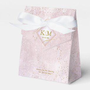 Fine Lines Gold Abstract Wedding V2 Mauve ID867 Favour Box
