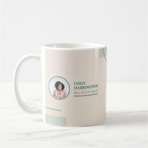 Fine Lines Real Estate Agent Sand Coffee Mug