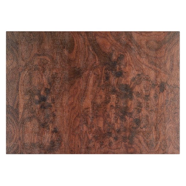 Fine Mahogany Veneer Print Cutting Board (Front)