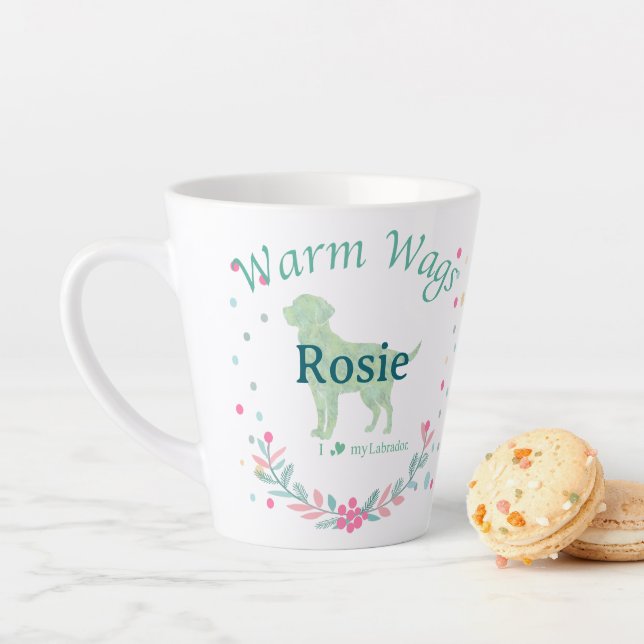 Fine Mint Labrador Retriever | Custom Christmas Latte Mug (In Situ)