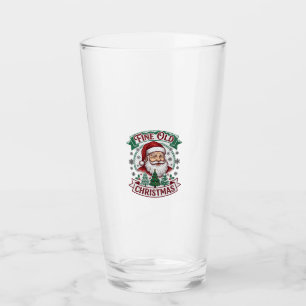 Fine Old Christmas Santa Claus Trees Snowflakes Glass