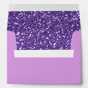 Fine Purple Sparkles Background Texture Print Envelopes