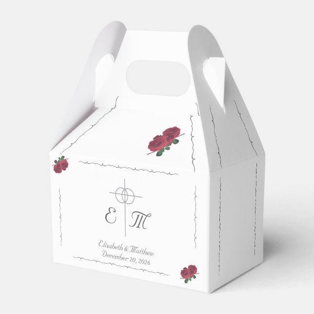 Fine Roses Favour Box (Front Side)