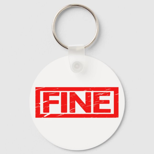 Fine Stamp Key Ring (Front)