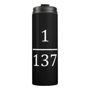 fine structure constant, made only for physicsts thermal tumbler