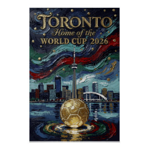 Fine Toronto Soccer Art 2026 Stadium Poster