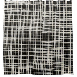 Fine Weave Mid-Century Modern Minimal Pattern Shower Curtain