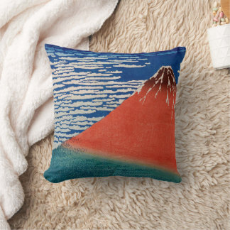 Fine Wind, Clear Morning (Red Fuji) Cushion