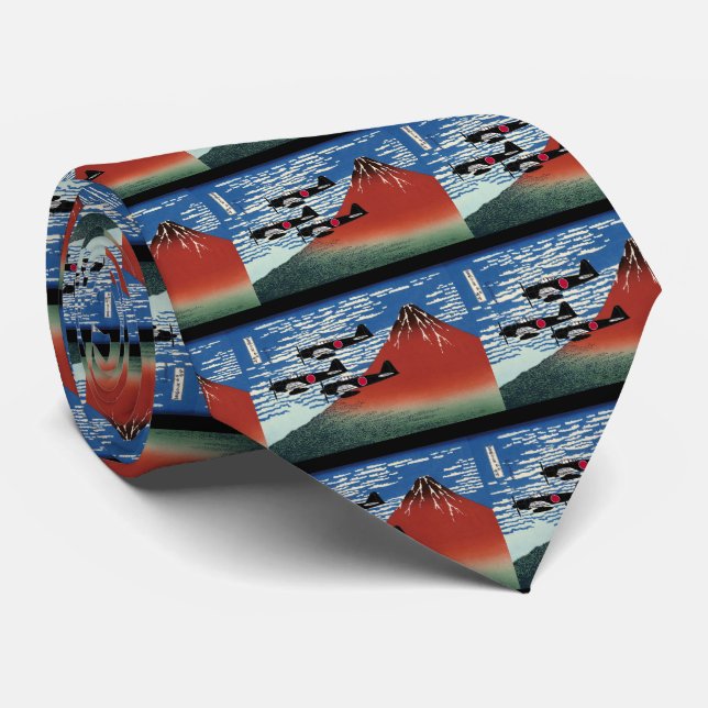 "Fine Wind, Clear Morning" + "Zero Fighter" Tie (Rolled)