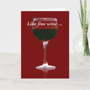 Fine Wine Appreciate Thank you Card