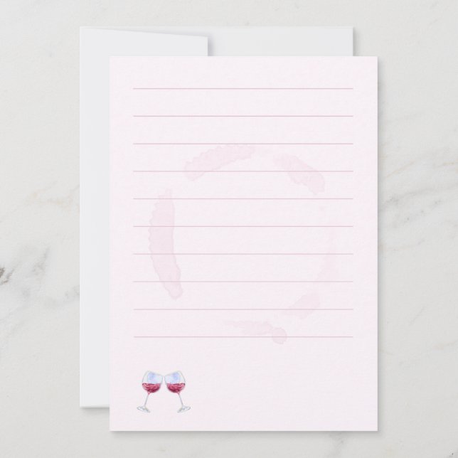 Fine Wine Birthday Card (Back)