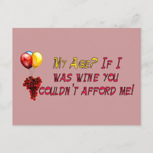 Fine Wine Postcard