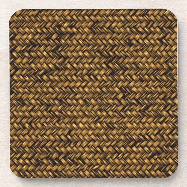 Fine Woven Basket Coaster (Front)