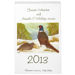 Fineart Calendar with Animals & Wildlife scenes