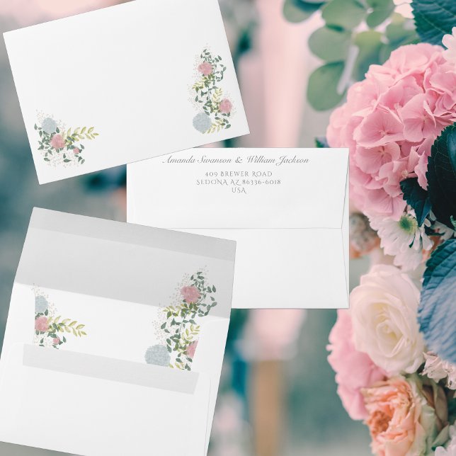 Finely flourished wedding invitation Envelope (Creator Uploaded)