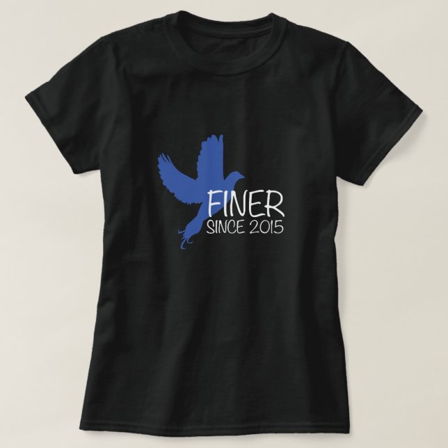 Finer since 2015 Zeta Phi Beta Shirt (Design Front)