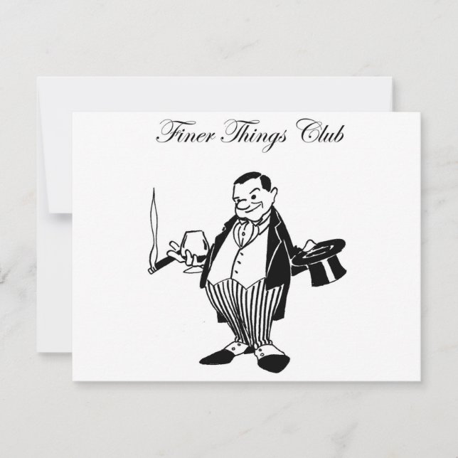 Finer Things Club Cigar Character (Front)