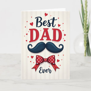 Finest Fathers Day Moustache Card
