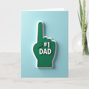 Finest Fathers Day Number One Dad Card