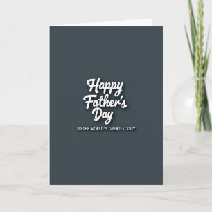 Finest Fathers Day Words Card