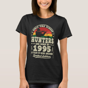 Finest Hunters Are Born In 1995 Deer Hunting 28th T-Shirt