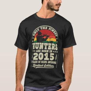 Finest Hunters Are Born In 2015 Deer Hunting 8th B T-Shirt