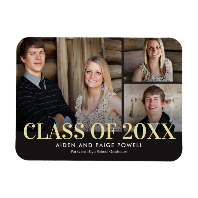Finest Year Graduation Announcement Magnet (Horizontal)