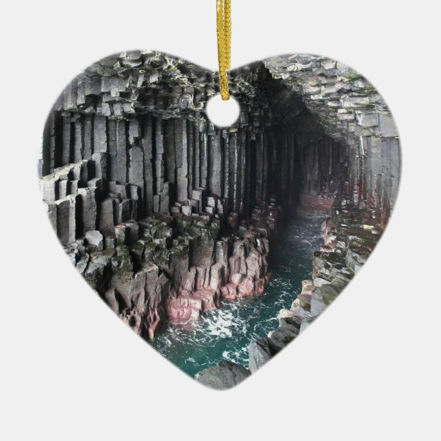 FINGALS CAVE CERAMIC TREE DECORATION (Front)