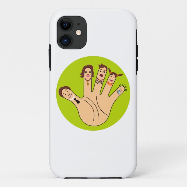 Finger Family Drawing Case-Mate iPhone Case (Back)