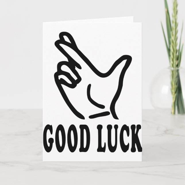 finger good luck icon card (Front)