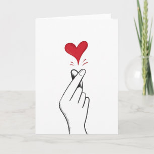 Finger Heart Card