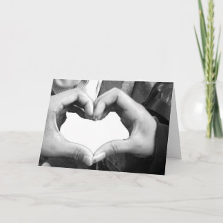 Finger Heart Holiday Card