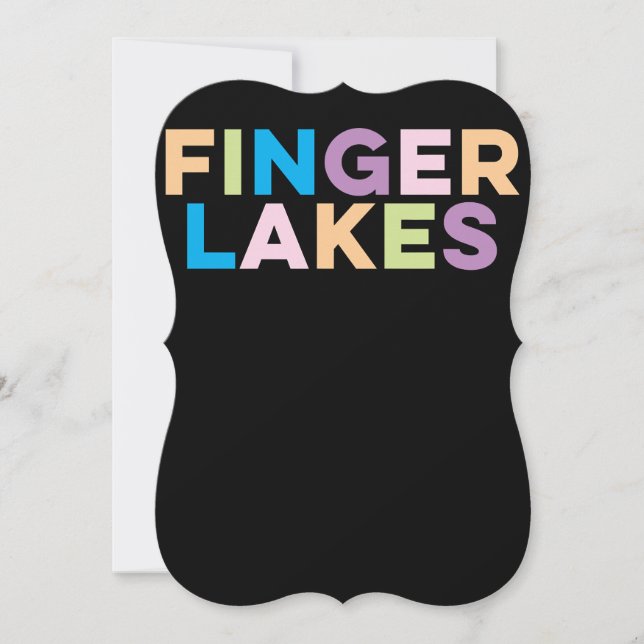 Finger Lakes New York Colourful Vacation gifts (Front)
