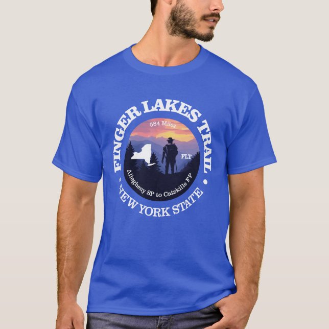 Finger Lakes Trail (rd2) T-Shirt (Front)