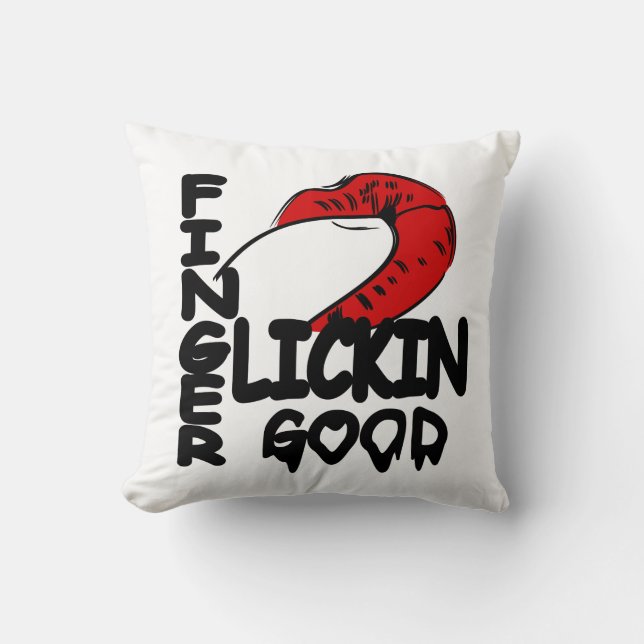 Finger Lickin Good Cushion (Front)
