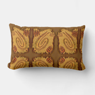 Finger Painting - Desert Lumbar Cushion