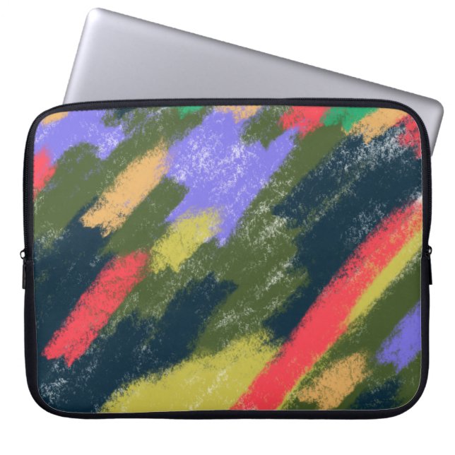 Finger Painting Neoprene Laptop Sleeve (Front)
