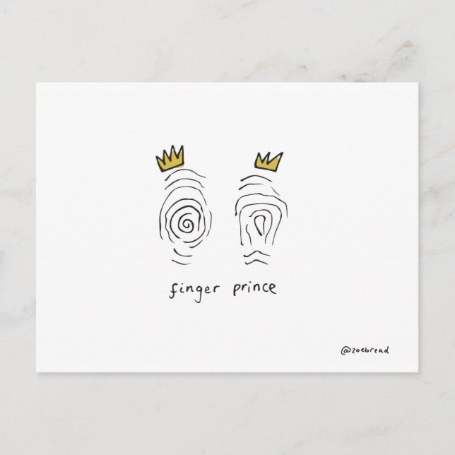 finger prince postcard (Front)
