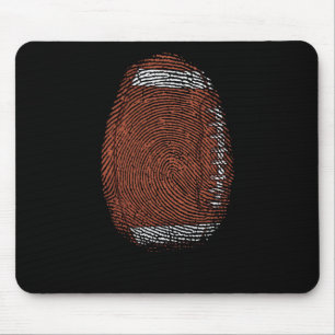 Fingerabdruck als Football USA Sport Mouse Pad