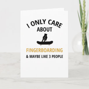 Fingerboarding Finger Skateboarding Fingerboard Card