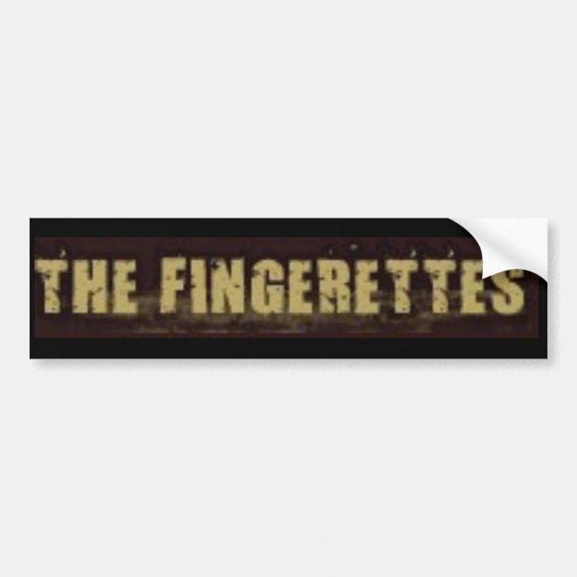 Fingerettes bumper sticker (Front)