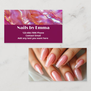 Fingernails Nail Technician Beauty Manicure Business Card