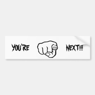 FingerPointing Bumper Sticker