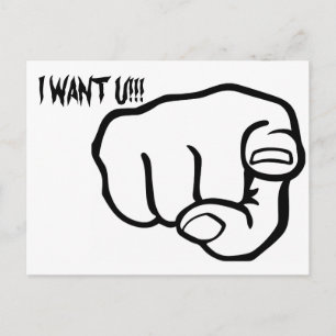 FingerPointing Postcard