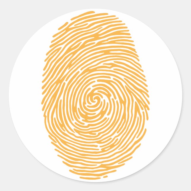 fingerprint3 classic round sticker (Front)